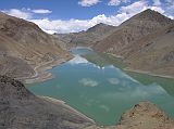 Tibet 05 04 Lake From Simi La From the Simi La (4350m), we gazed down on a beautiful dam-made lake, looking back towards Nojin Kangtsang.